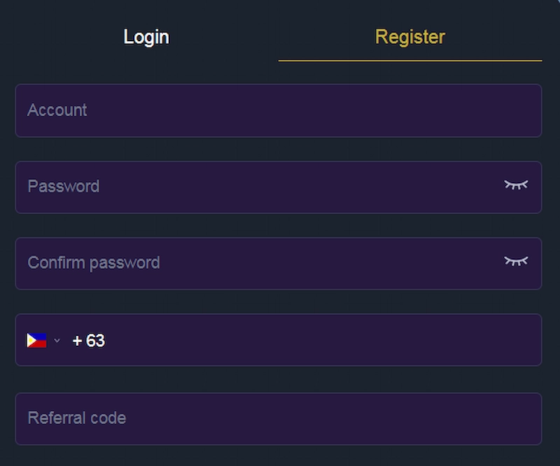 Step 2: Fill in the 80JILI Account Registration Form